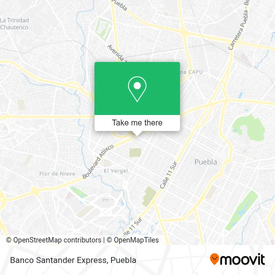 Banco Santander Express map