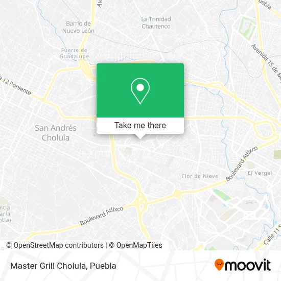 Master Grill Cholula map