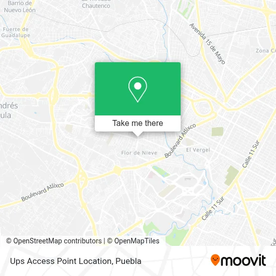 Ups Access Point Location map