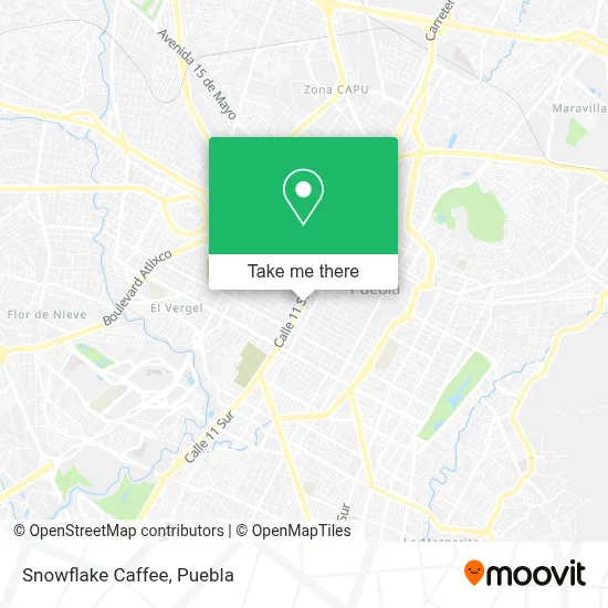 Snowflake Caffee map