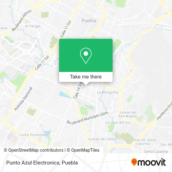 Punto Azul Electronics map