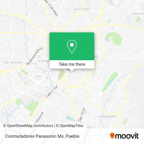 Conmutadores Panasonic Mx map