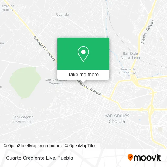 Cuarto Creciente Live map