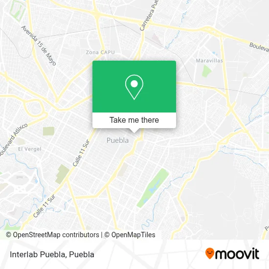 Interlab Puebla map