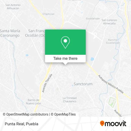 Punta Real map