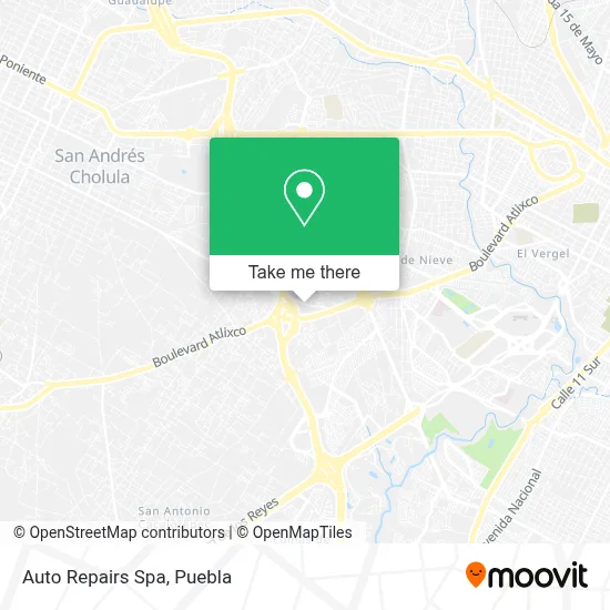 Auto Repairs Spa map