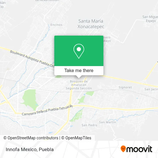 Innofa Mexico map