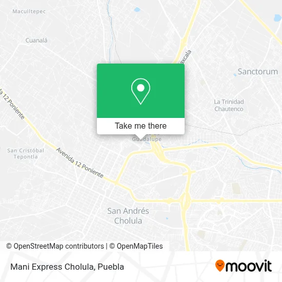 Mani Express Cholula map