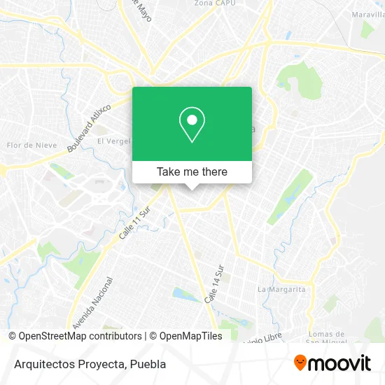 Arquitectos Proyecta map