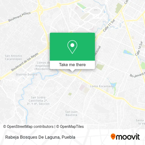 Rabeja Bosques De Laguna map