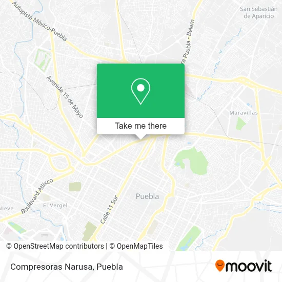 Compresoras Narusa map