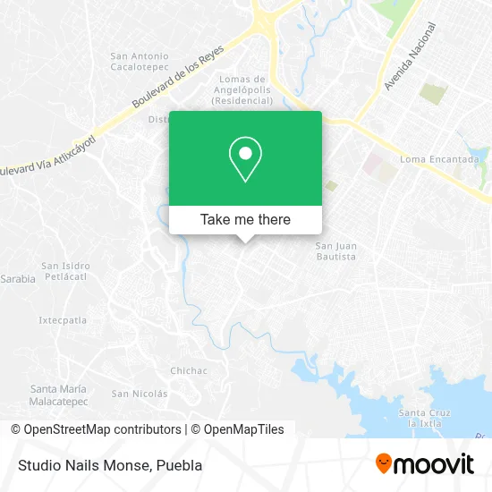 Studio Nails Monse map
