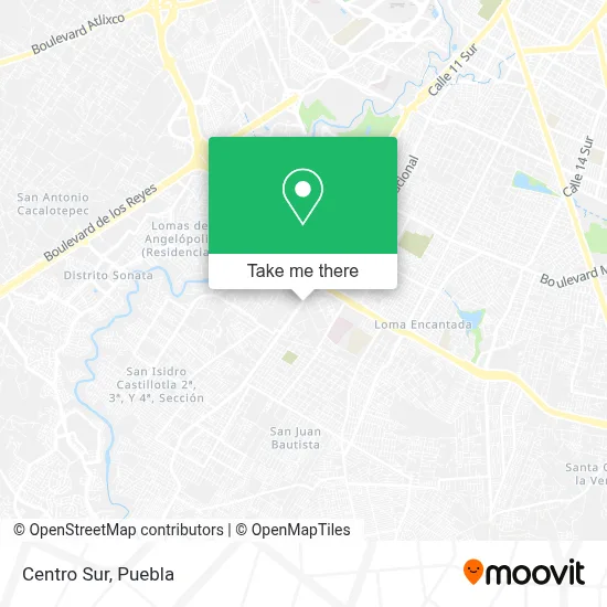 Centro Sur map