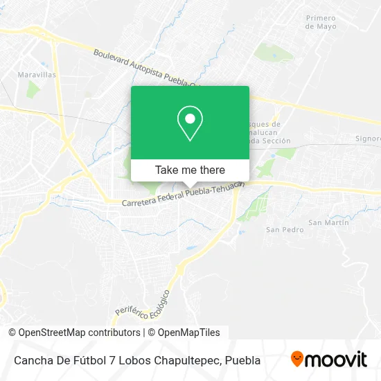Cancha De Fútbol 7 Lobos Chapultepec map