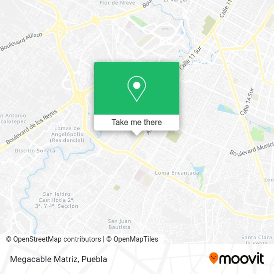 Megacable Matriz map