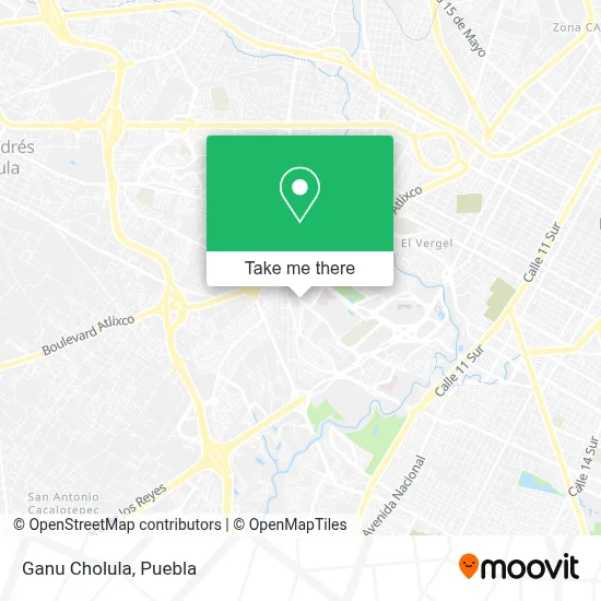 Ganu Cholula map