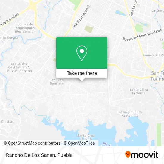 Rancho De Los Sanen map