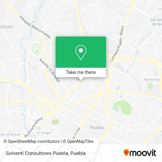 Solventi Consultores Puebla map