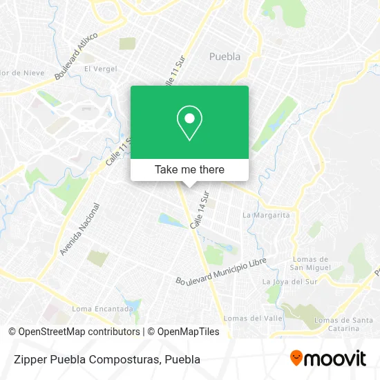 Zipper Puebla Composturas map