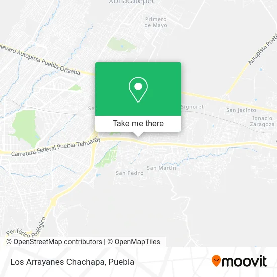 Los Arrayanes Chachapa map