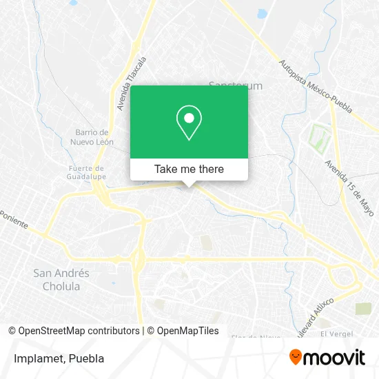 Implamet map