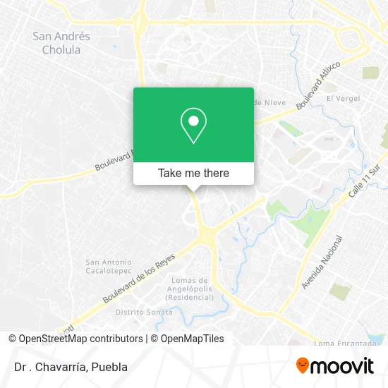 Dr . Chavarría map