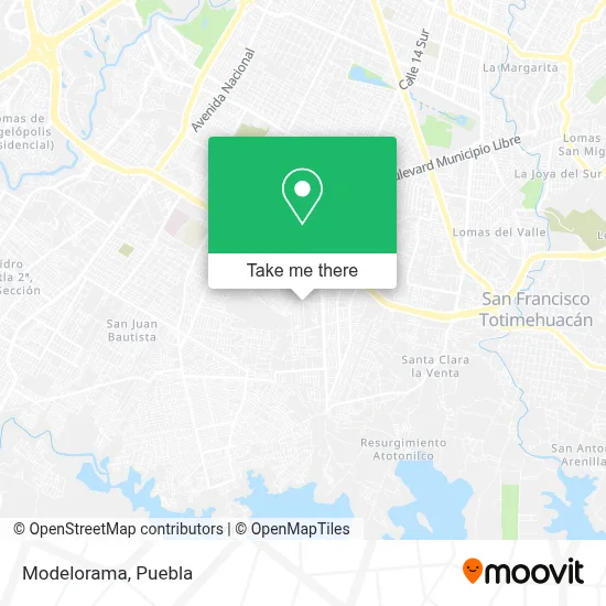 Modelorama map