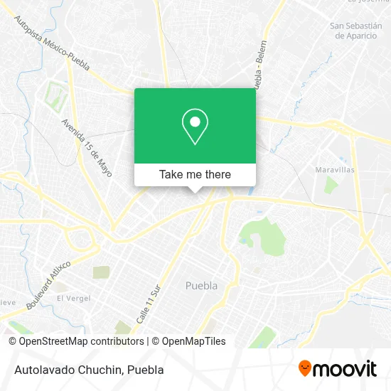 Autolavado Chuchin map