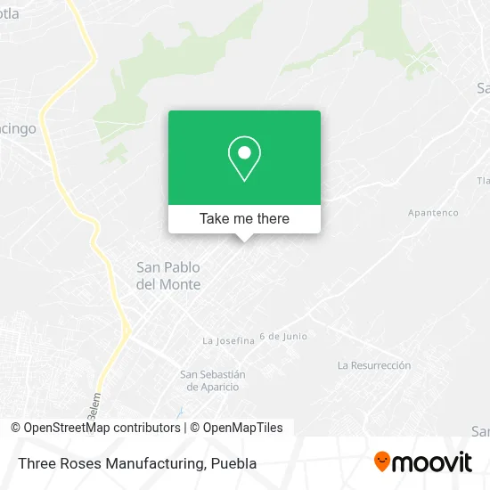 Three Roses Manufacturing map