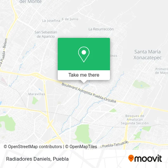 Radiadores Daniels map