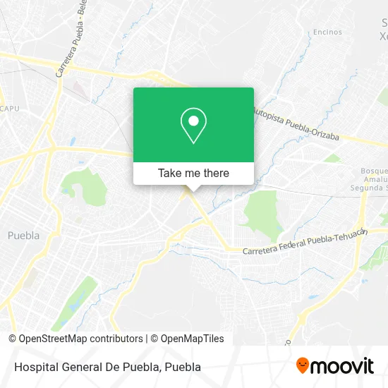 Hospital General De Puebla map