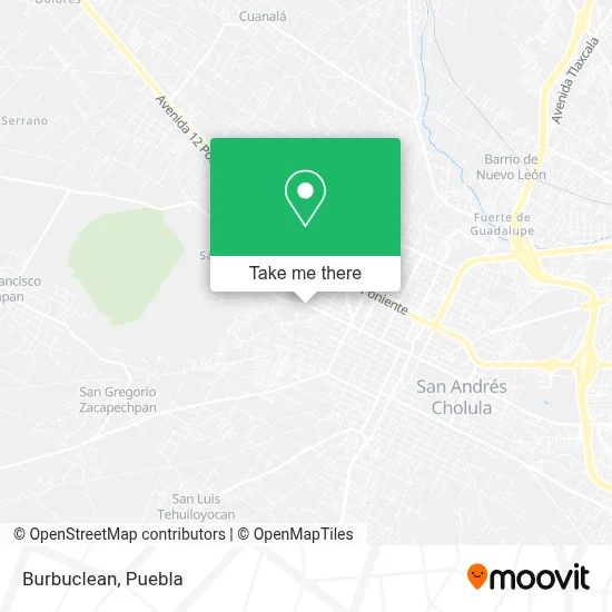 Burbuclean map