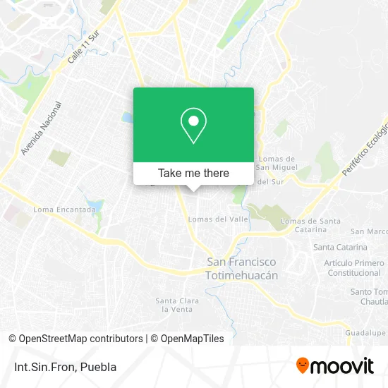 Int.Sin.Fron map