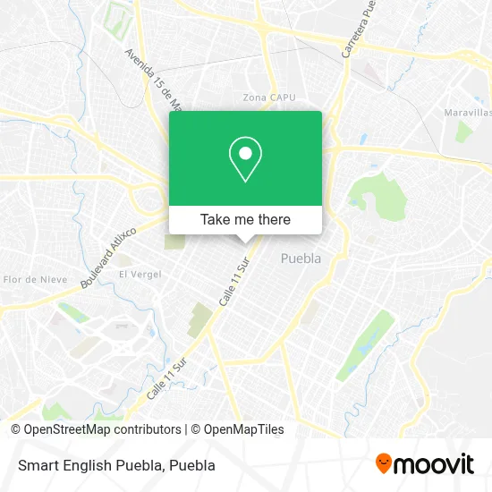Smart English Puebla map