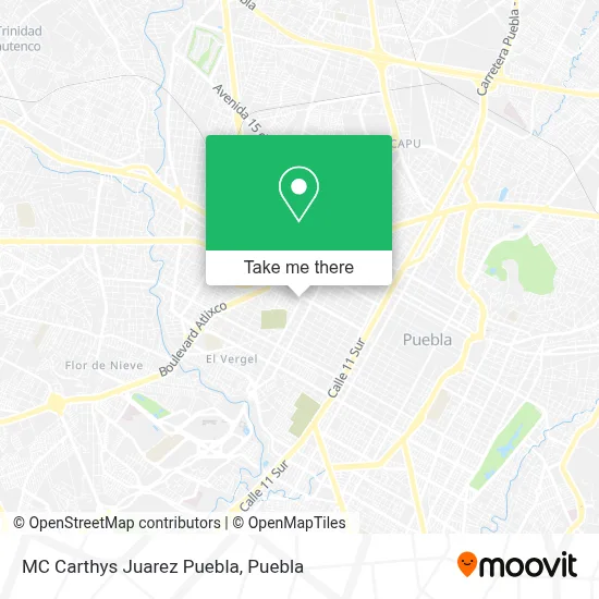 MC Carthys Juarez Puebla map