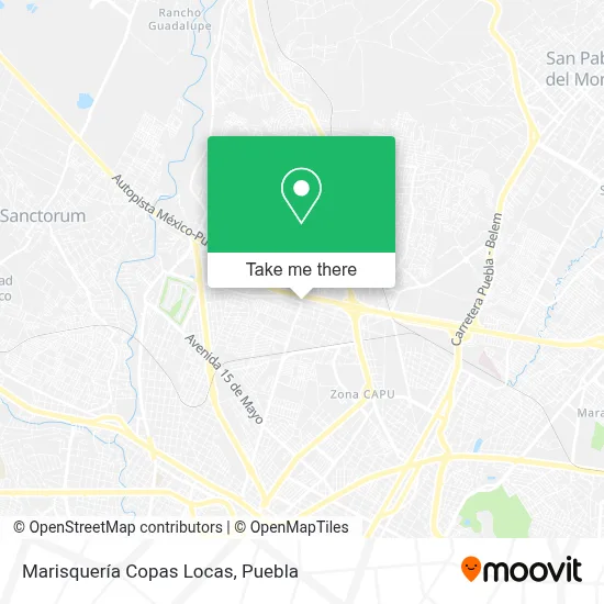 Marisquería Copas Locas map