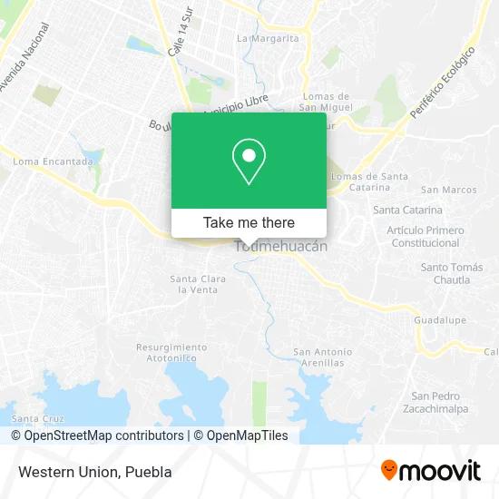 Western Union map