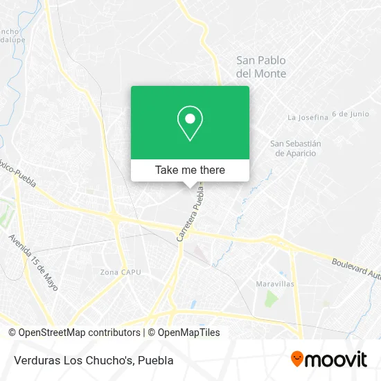 Verduras Los Chucho's map