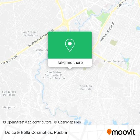 Dolce & Bella Cosmetics map