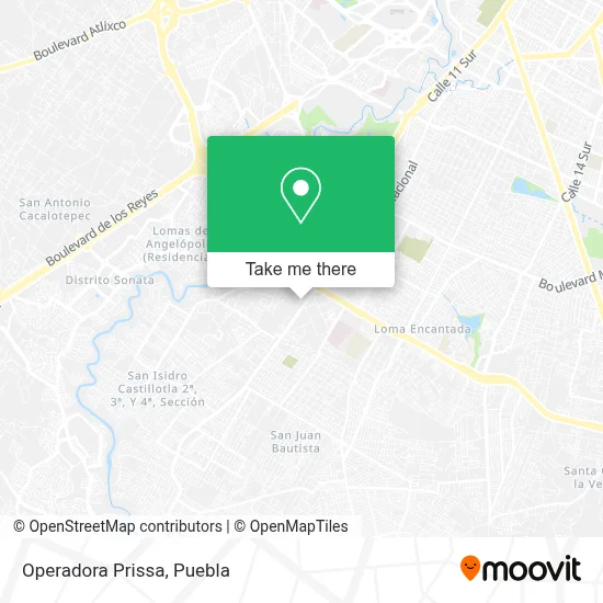 Operadora Prissa map