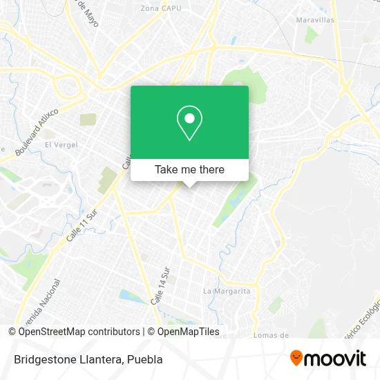 Bridgestone Llantera map