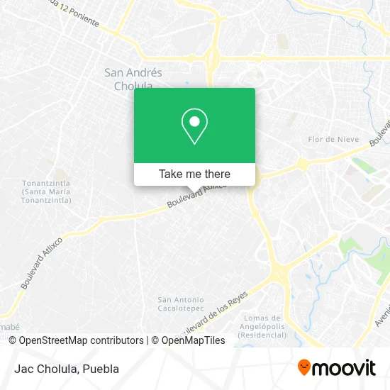 Jac Cholula map