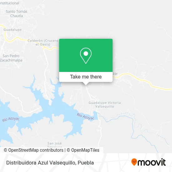 Distribuidora Azul Valsequillo map