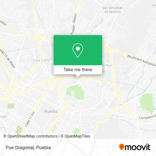 Pue Diagonal map