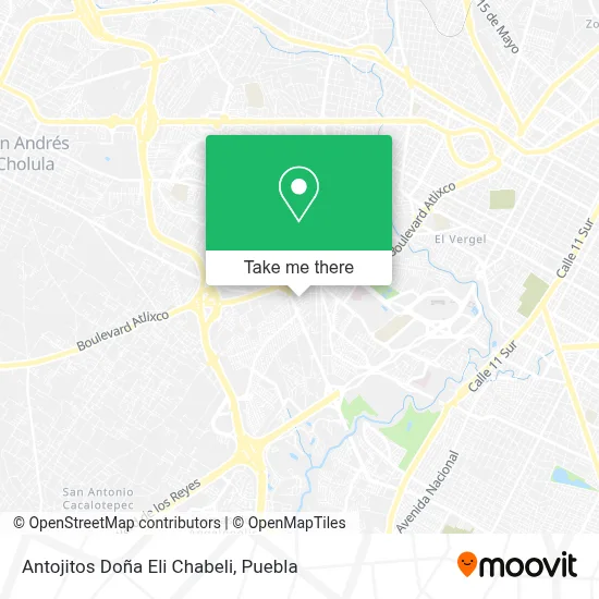 Antojitos Doña Eli Chabeli map