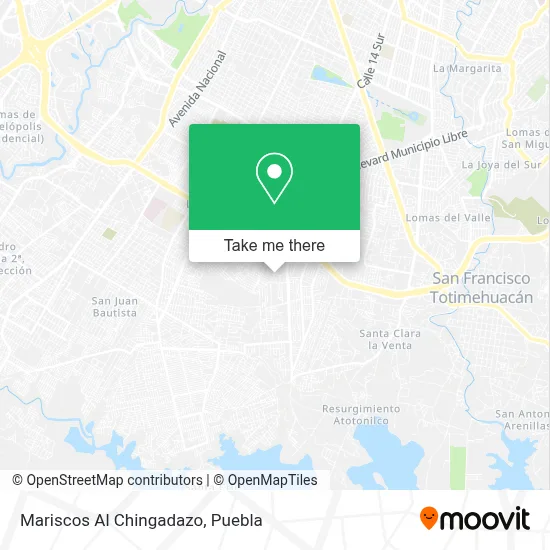 Mariscos Al Chingadazo map