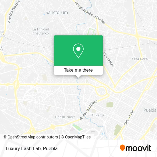 Luxury Lash Lab map