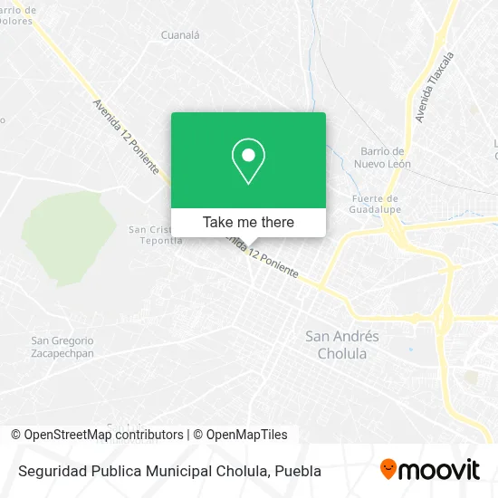 Seguridad Publica Municipal Cholula map