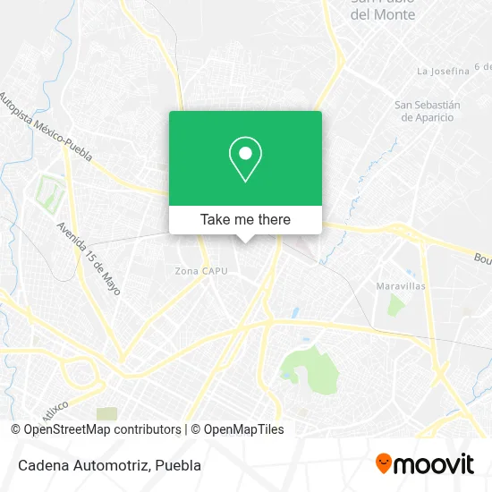 Cadena Automotriz map