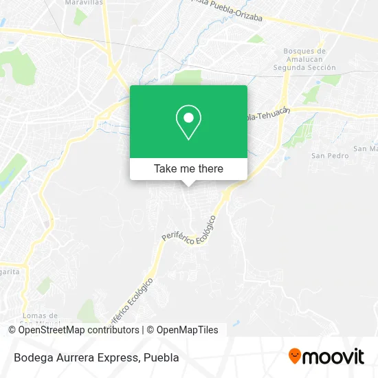 Bodega Aurrera Express map